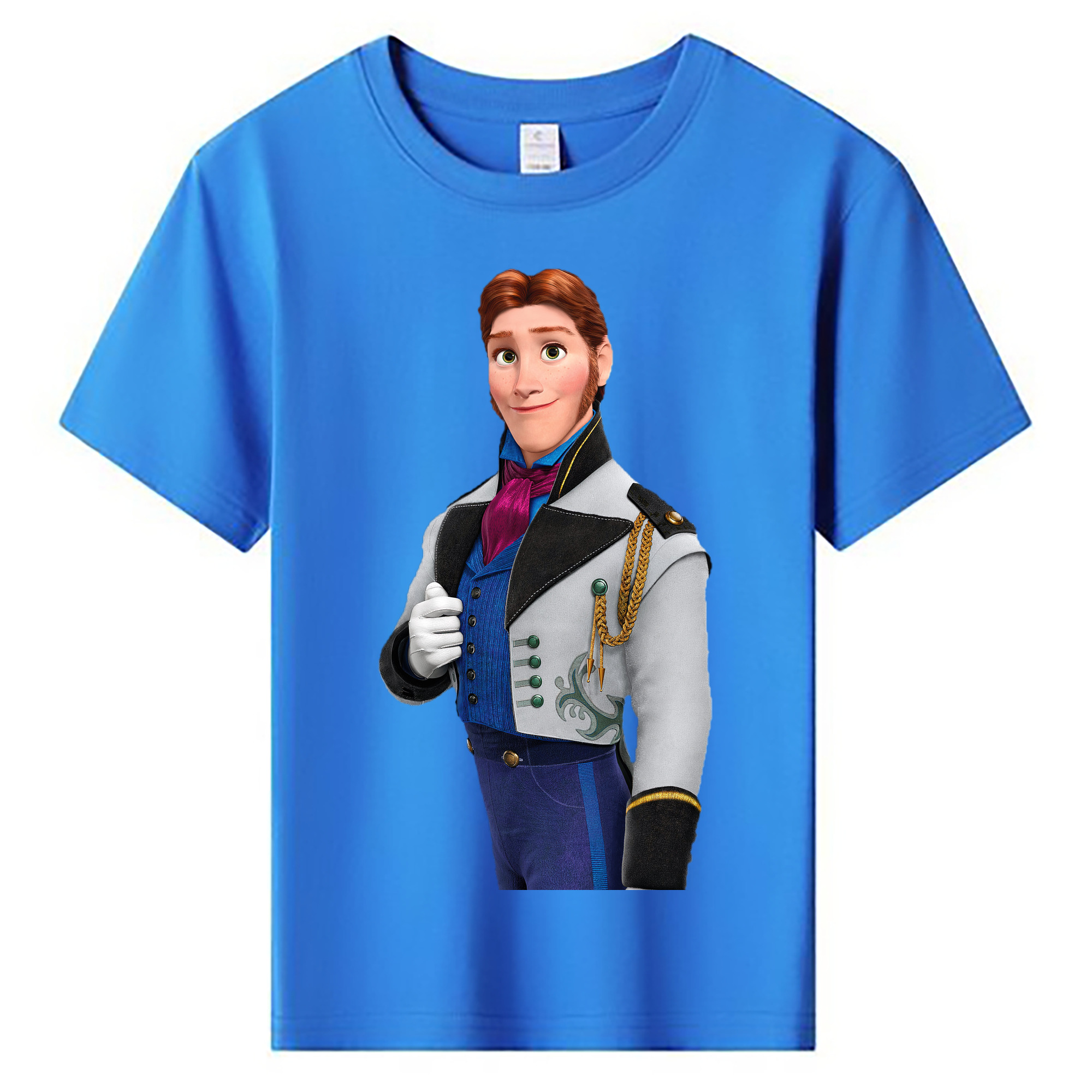 （画像用） アナと雪の女王 アンナ エルサ Frozen Anna Elsa 綿100％キッズTシャツ（フロントプリント）